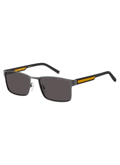 Buy Men's UV Protection Rectangular Shape  Sunglasses TH 2087/S GREY 40 - Lens Size: 39.6 Mm - Mtrut Blk in Saudi Arabia