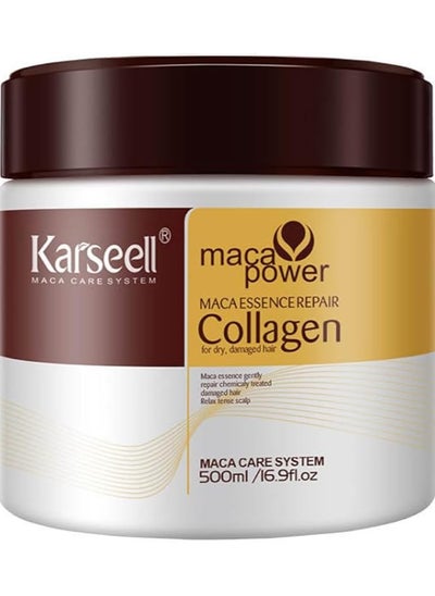 Buy Karseell Collagen Maca Hair Essence Repair  for Dry Damaged Hair  500ml in UAE