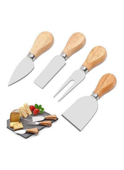 اشتري Gwl 4 Piece Cheese Knife Set With Wood Handle في مصر