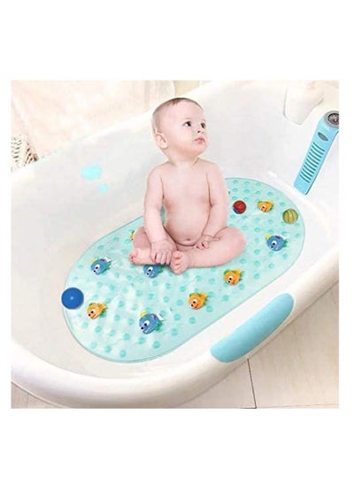 Buy Non Slip Bath Mat Bathtub Shower Mat for Baby Toddler Kids Elder Washable Natural Rubber in UAE