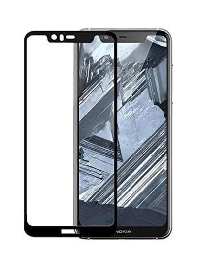 Buy Nokia 5.1 Plus (Nokia X5) 3D Curved Full Coverage Tempered Glass Screen Protector For Nokia X5/5.1 Plus With Black Frame By Muzz in Egypt