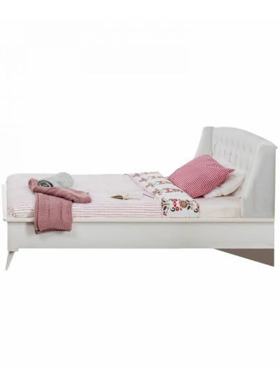 Buy Luna Youth Bed 120 cm White - Elegant Design with Internal Storage in Saudi Arabia