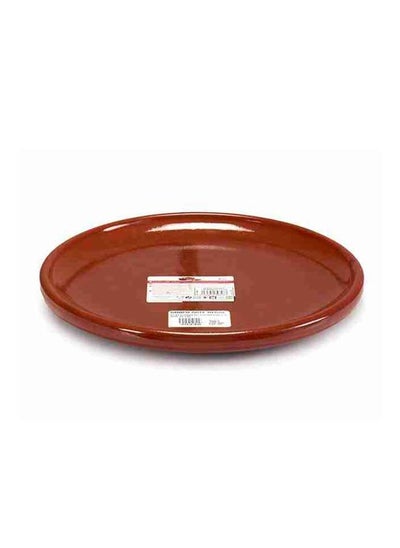 اشتري Brown Terracotta Steak Thick Plate 30 cm ,Spain في الامارات