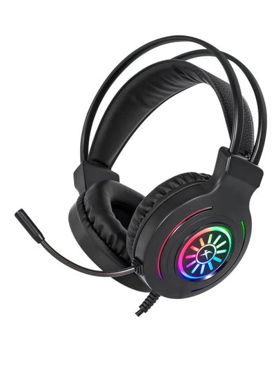 Buy Multi-Platform Gaming Headset, RGB with microphone compatible with all devices, comfortable fit, stereo sound, Excellent audio quality - for bc, laptop, playstation 4 and 5 , GH-413 in Egypt