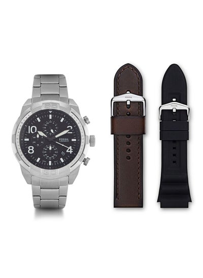 Buy Fs5968Set Stainless Strap & Leather Watch in UAE