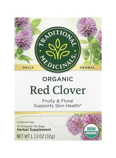 Buy Traditional Medicinals Organic Red Clover Fruity And Floral Supports Skin and Health 1.13oz 32g in UAE