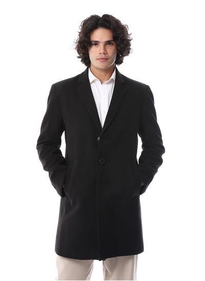 اشتري Classic Coat With Slanted Pockets_Black في مصر