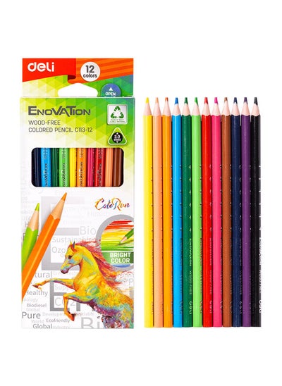 Buy 12 Colored Pencil With Metal Box in Egypt