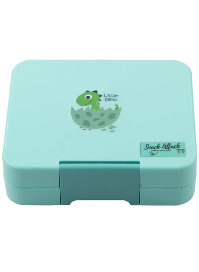 Buy Snack Attack Lunch box Bento style Mini Snack Aqua for kids Lunch box Food Graded Materials BPA FREE & LEAK PROOF in UAE