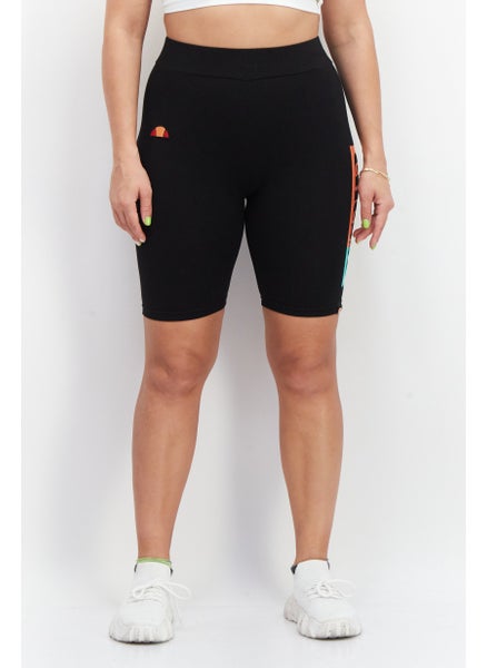 اشتري Women Sportswear Fit Brand Logo Training Shorts, Black في الامارات