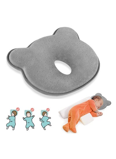 اشتري Baby Head Shaping Pillow, Baby Pillow 3D Memory Foam Pillow for Infants and Newborn Baby, Neck Support, Baby Pillow Breathable Set for Infants & Toddlers في الامارات