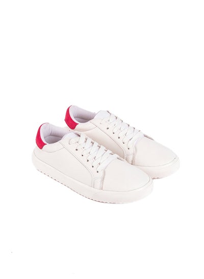 Buy Okoye White Plain Sneakers in Egypt