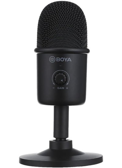 اشتري BY-CM3 Condenser USB Desktop Microphone For podcasting, Straming and instrument recording - Black في السعودية