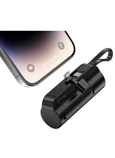 Buy 5000mah Mini Power Bank,Portable Charger Battery Pack,Compatible with Apple Android,Suitable for Travel/Outdoor Picnic(Black) in Saudi Arabia