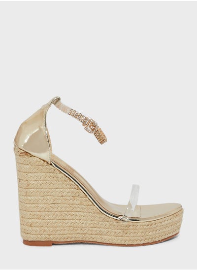 اشتري Strappy Wedge Sandal في الامارات