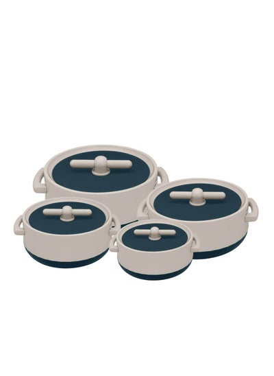 Buy Selvel Velvet Insulated Hot Pot Green - 4Pcs Set (1000/1500/2000/3000), Phpv04-Green in UAE