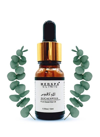 Buy Medspa Eucalyptus Essential Oil - 100% Pure and Natural - Aromatherapy for Respiratory Support and Relaxation - 10ml | 0.33oz Bottle in UAE