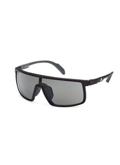 Buy Unisex UV Protection Shield Shape Plastic Sunglasses SP005702A00 - Lens Size: 0 Mm - Matte Black in UAE