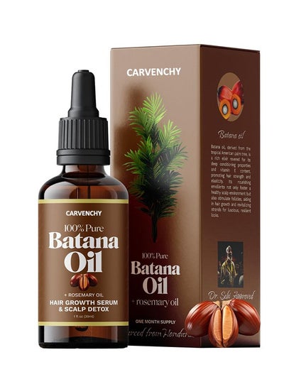 Buy Batana Oil Rosemary Oil Hair Growth Serum - Nourish Scalp & Detox for Strong & Healthy Hair 100% Organic Batana Oil from Honduras with Rosemary - Reduce Hair Loss & Detox Your Scalp 30ml in UAE