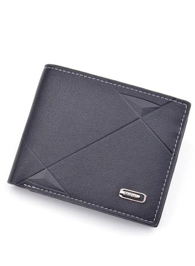 Buy Classic Mens Leather Wallet, Black in UAE