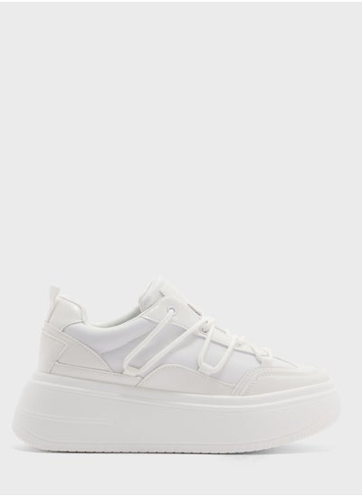 Buy Zigzag Strap Stacked Sole Sneaker in UAE