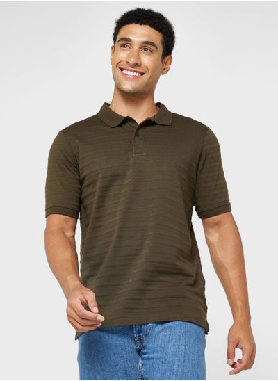 Buy Rib Polo T-Shirt in Saudi Arabia