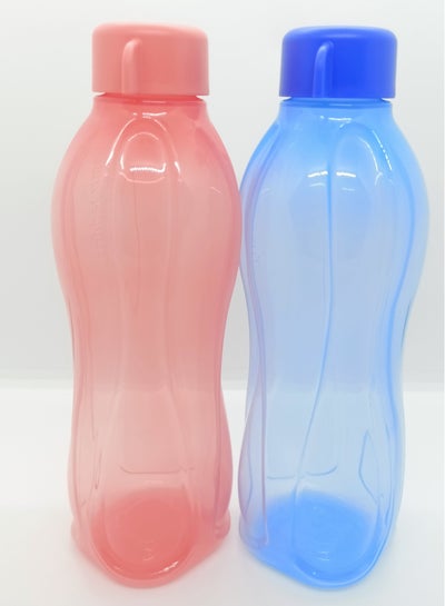 Buy Original Home And Sport Accessories Plastic Water  Bottle And Shaker Mutlicolour 750 ml 2 pcs Set in UAE
