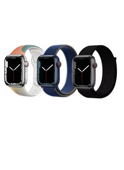 Buy 3pcs Watchband Replacement for Apple Watch 41/40/38mm Series 8/7/6/5/4/SE in UAE