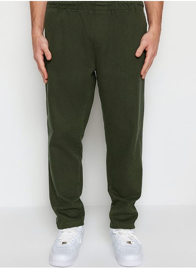 اشتري Khaki Regular Fit Gabardine Trousers TMNSS23PL00033 في مصر