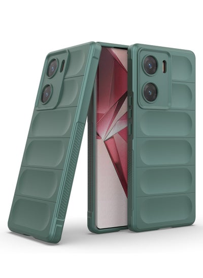 Buy GOLDEN MASK Compatible With Vivo V29E/Vivo Y200 Magic Case ShockProof (Green) in Egypt