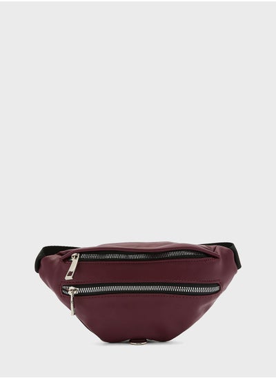 Buy Faux Leather Waistpack in Saudi Arabia