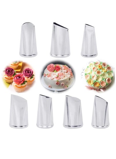 اشتري Cake Decorating Tips Kit Stainless Steel Fudge Rose Nozzle Buttercream Frosting Piping Pastry Tools Cake Decorating Tips Kit Cake Decorating Supplies Baking Kit Tools في السعودية