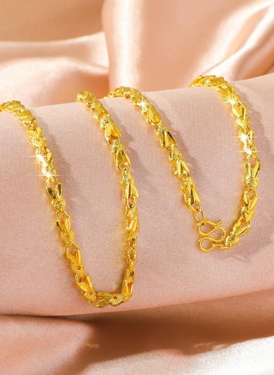 Buy Luxury 21k Gold Plated Necklace For Women in Saudi Arabia