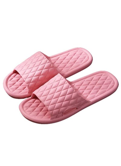 Buy Bathroom Slippers Anti Slip Shower Slippers Indoor Slippers Soft Light Weight Flat Sandals Slippers for Indoor Outdoor Size 40-41 Pink in UAE