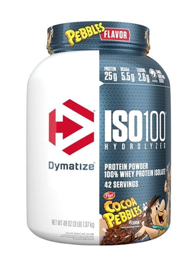 Buy Dymatize ISO 100 Isolate Hydrolyzed 3lbs-Cocoa Pebbles in UAE