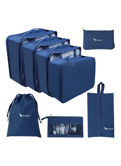 Buy 8 Pcs Set Travel Organizer Kit, Packing Cubes for travel, Lightweight Luggage Storage Bag in UAE