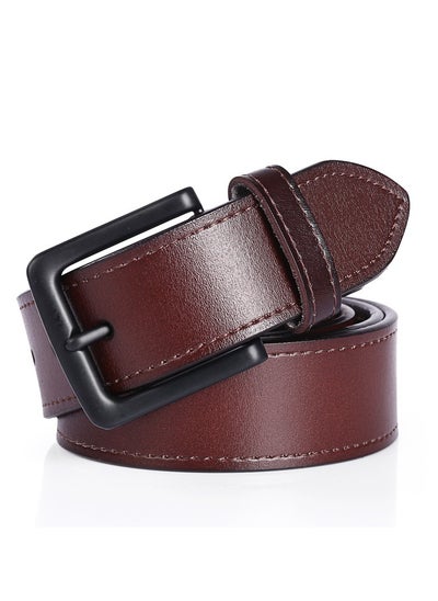 اشتري 120CM Mens Leather Retro Denim Belt في الامارات