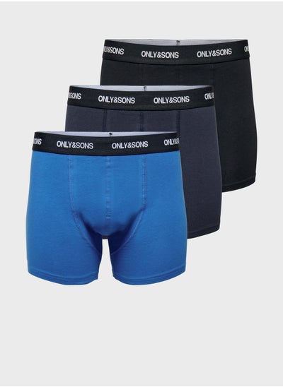 Buy 3 Pack Logo Band Trunks in UAE