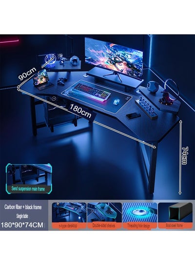 Buy Ergonomic Computer And Multifunctional Gaming Desk Table with Heightened Frame 180cm in UAE