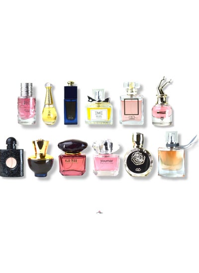 Buy Premium classic Perfume Set for Women 25 ml (12 Pieces) in Saudi Arabia