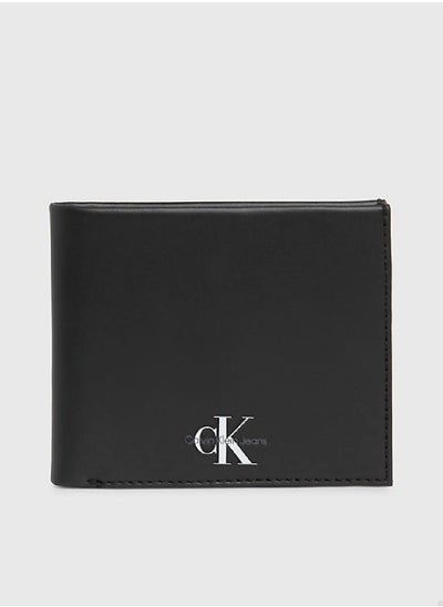 Buy Men's Leather RFID Billfold Wallet -  smooth leather, Black in Saudi Arabia