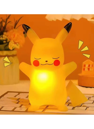 Buy Pikachu Night Light Bedroom LED Table Light Creative Cartoon Bedside Light Decoration Gift in UAE