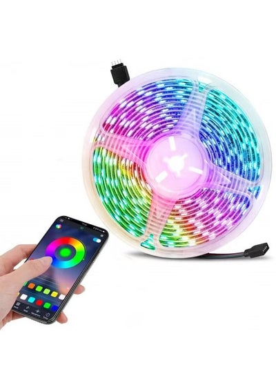 اشتري شريط إضاءة LED مرن RGB USB شريط مصباح 2835 ديود USB كابل بلوتوث تحكم تيار مستمر 5 فولت شاشة مكتبية إضاءة خلفية للتلفاز (10 أمتار) في السعودية