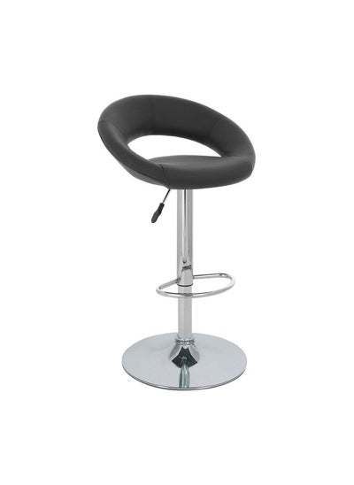 Buy 360 Swivel Leather Adjustable-Reciecption- Bar -kitchen-Stools -Low Backrest Premium PU Leather. Steel. Sponge in UAE