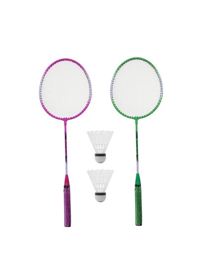 Buy Generic Power Play Badminton Racket Set with Shuttle + Zipper Bag in UAE