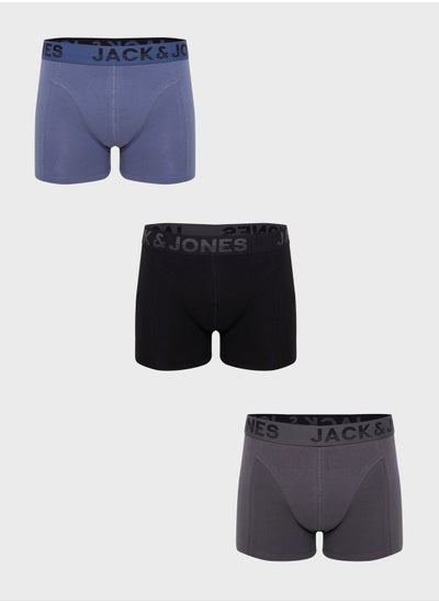 Buy 3 Pack Logo Band Trunks in UAE