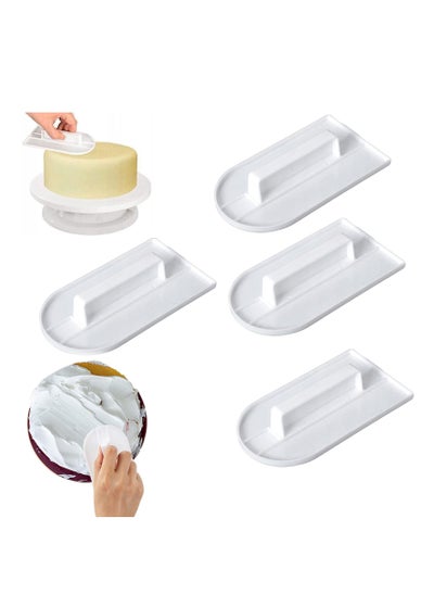 Buy Fondant Cake Smoother Polisher, 2 Pcs Cake Scraper, Cake Smoother, Cake Icing Scraper Smoother Tool Set for Bread Dough Cake Fondant Icing in Saudi Arabia