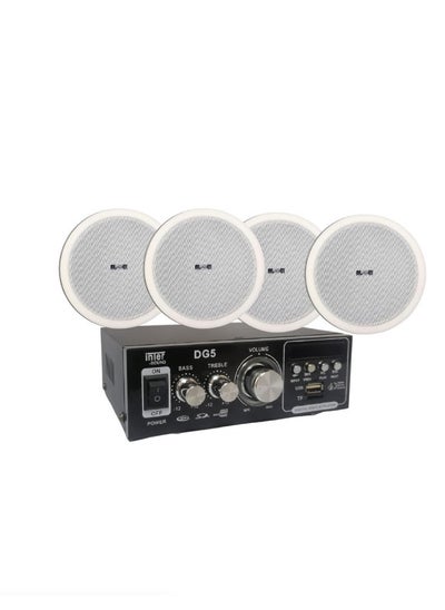 Buy Sound System 4 ceiling speakers and 30 watt amplifier from Inter Sound in Egypt