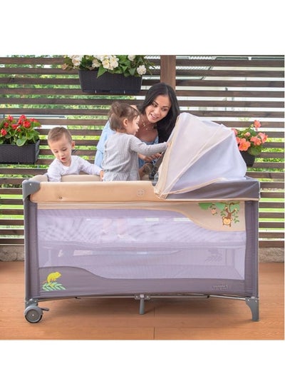 اشتري Comfortable Baby Bed With Mesh Barriers في السعودية