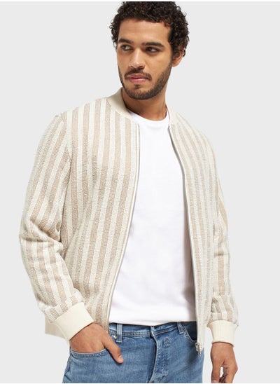 Buy Jacquard Chest Pocket Jacket in UAE